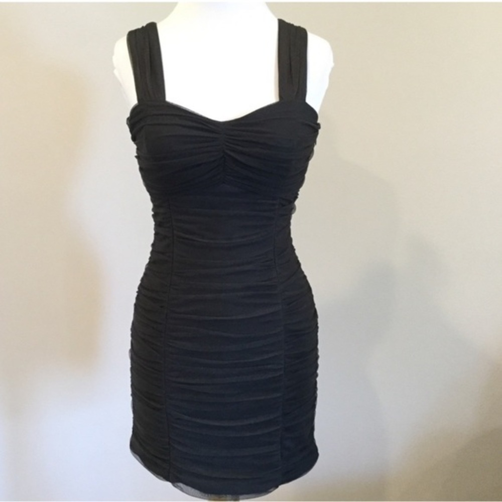 LBD Charcoal Tone Vintage Boutique All Seasons NWOT Little Black Dress Staple